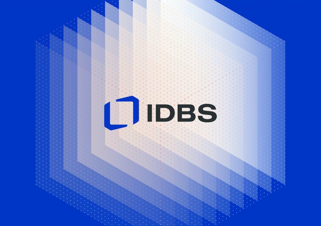 IDBS logo with graphic element